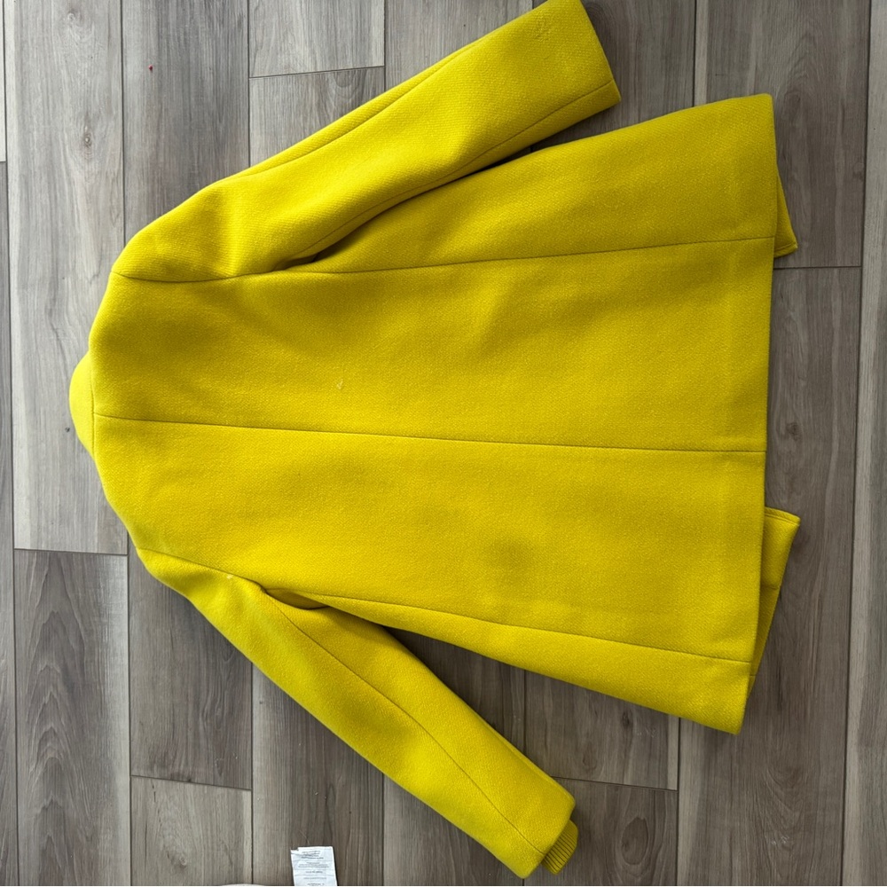 J. Crew Lodge Yellow Wool Coat - Picture 5 of 7
